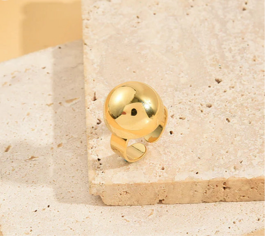 Bague Sphère Doré