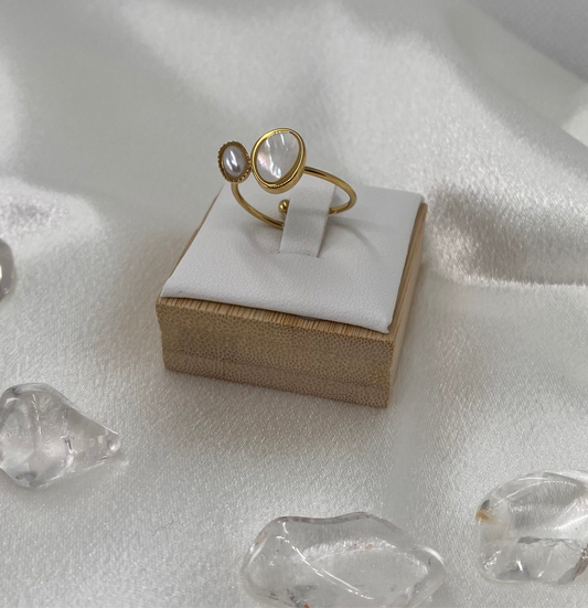 Bague Goutte Aura Nacrée